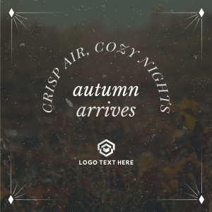 Autumn Arrives Quote Instagram post Image Preview