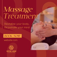 Simple Massage Treatment Instagram post Image Preview