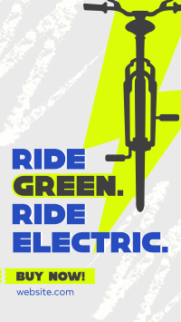 Green Ride E-bike TikTok video Image Preview