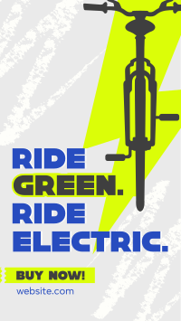 Green Ride E-bike TikTok Video Image Preview