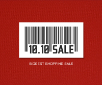 10.10 Sale Barcode Facebook post Image Preview