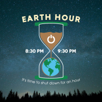 Earth Hour Glass Instagram post Image Preview