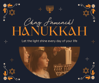 Hanukkah Celebration Facebook Post Design