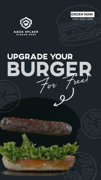 Free Burger Upgrade TikTok Video Image Preview