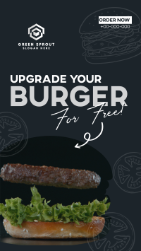 Free Burger Upgrade TikTok Video Image Preview