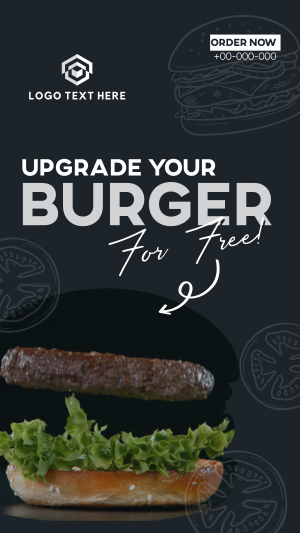 Free Burger Upgrade Video Image Preview