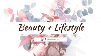 Beauty Vlog YouTube Banner Image Preview
