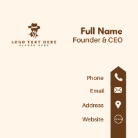 Man Hat Fashion Business Card Design