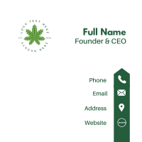 Medical Cannabis Badge Business Card Design