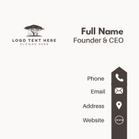 Tree Swing Playground Business Card Design