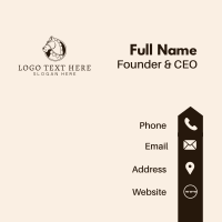 Royal King Horse Business Card Design