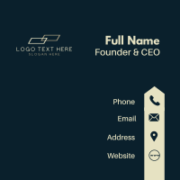 Professional Rectangle Wordmark Business Card Design