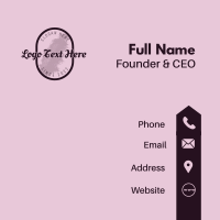 Feminine Business Apparel Business Card Design