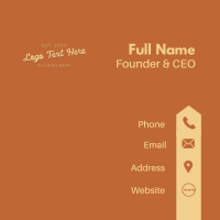 Cursive Store Wordmark Business Card Design