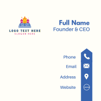 Learning Daycare Castle Business Card Design