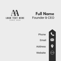 Professional Letter A Business Card Design