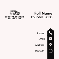 Black SUV Vehicle Business Card Design