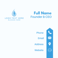 Purified Water Station  Business Card Design