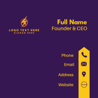 Lightning Bolt Plug Business Card Design