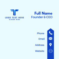 Tech Telecommunication App Business Card Design