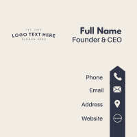 Professional Generic Wordmark Business Card Design