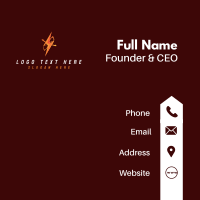 Charging Lightning Plug  Business Card Design