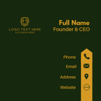 Lion Insurance Crest  Business Card Design