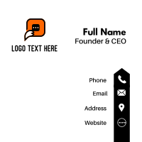 Fox Chat Software Business Card Design