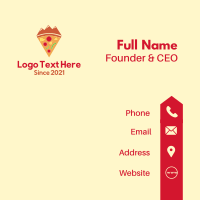 Mountain Pizza Business Card Design
