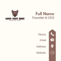 Modern Mouse Outline Business Card Design