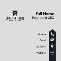 Mad Wolf Gaming Character Business Card Design