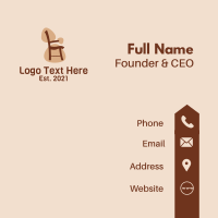 Armchair Furniture Business Card Design