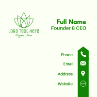 Green Lotus Wellness Business Card | BrandCrowd Business Card Maker