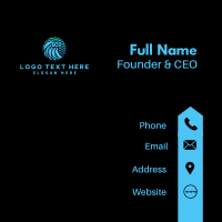 Wave Water Ocean Business Card Design