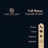 Cryptocurrency Blockchain Technology Business Card Design