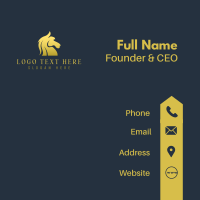 Elegant Wild Horse  Business Card Design