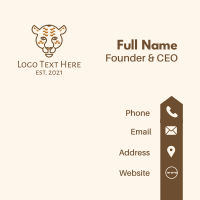 Wild Jaguar Animal Business Card Design