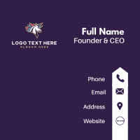 Unicorn Gaming Streamer Business Card Design