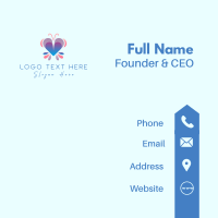 Butterfly Heart Wellness Business Card Design