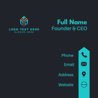 Digital Cube Technology Business Card Design