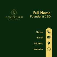 Geometric Luxury Lettermark  Business Card Design