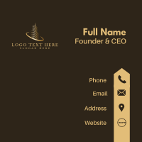 Corporate Gold Skyscraper  Business Card Design