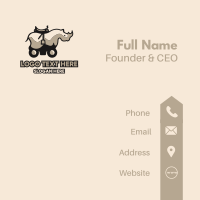 Rhino Car Business Card Design