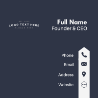 Simple Professional Wordmark Business Card Design