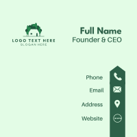 House Tree Landscape Business Card Design