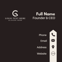 Generic Company Letter G Business Card Design