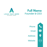 Application Letter A Business Card Design