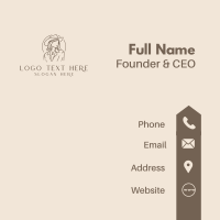 Fashion Western Woman Business Card Design