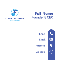 Fancy Cursive Letter F Business Card | BrandCrowd Business Card Maker