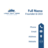 Cruise Ship Maritime Business Card Design